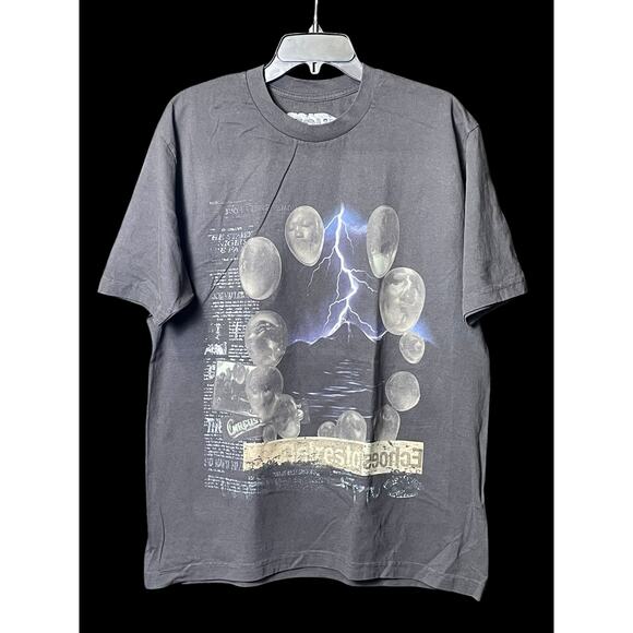 Travis Scott Utopia Delresto Echoes Circus Maximus Tour T-Shirt Black Large New - Picture 1 of 6